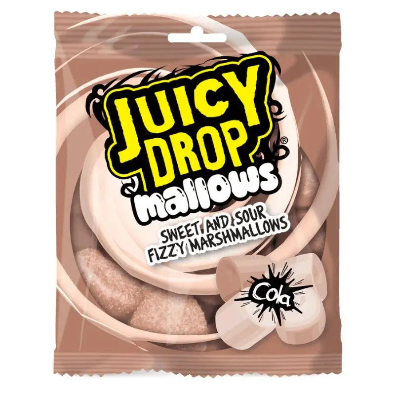 Smeđa vrećica bombona Juicy Drop Mallows s gaziranim marshmallowima