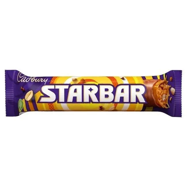 Cadbury Starbar čokoladna pločica u ljubičasto-žutom omotu