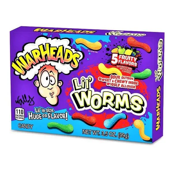 Warheads Mali crvi bomboni u ljubičastoj kutiji, 99 g