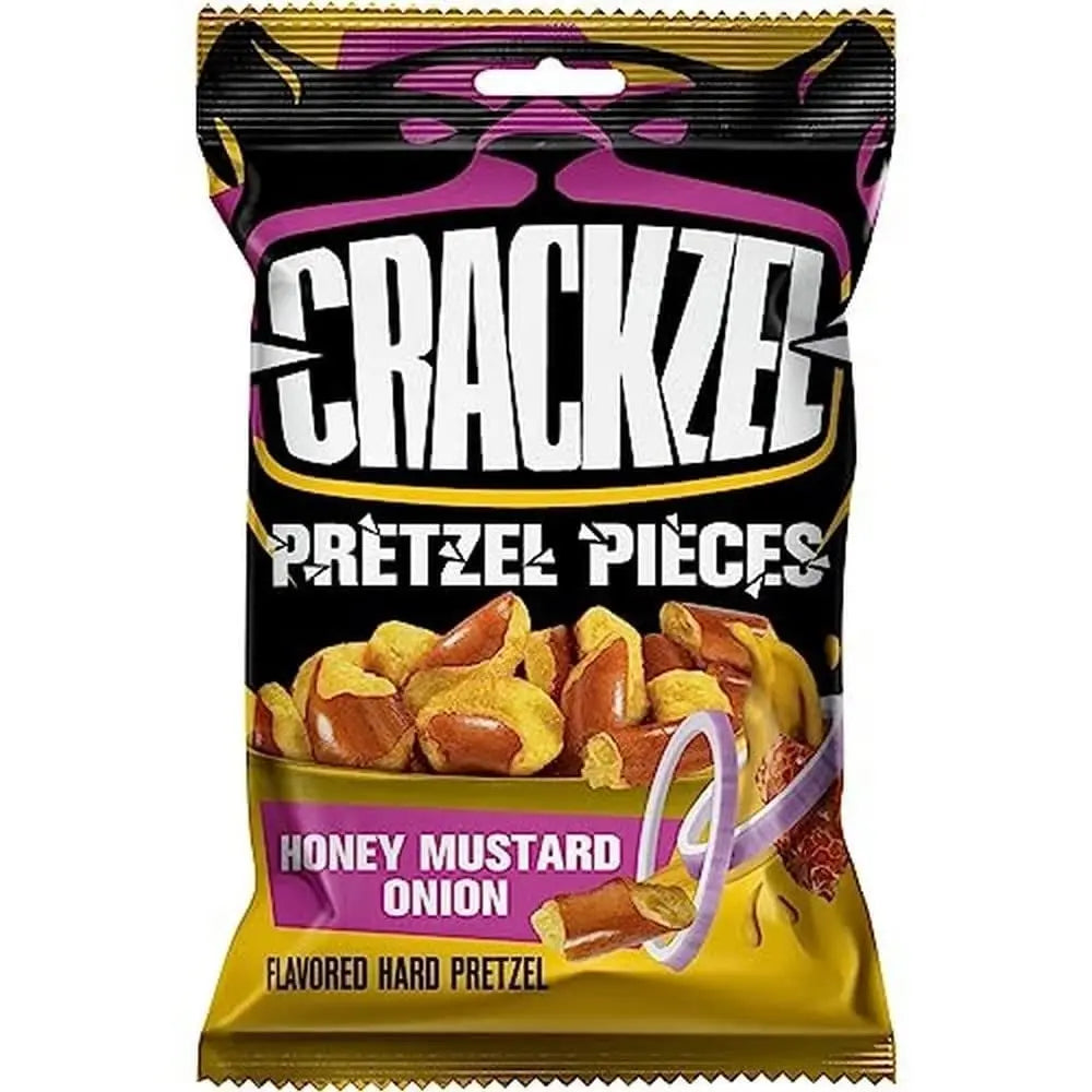 Crackzel pretzel komadići u vrećici, okus med-dijon i luk