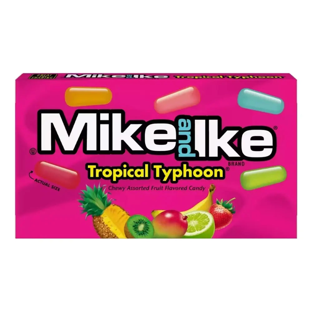 Pakiranje bombona Mike and Ike Tropical Typhoon, voćni bomboni, roze kutija