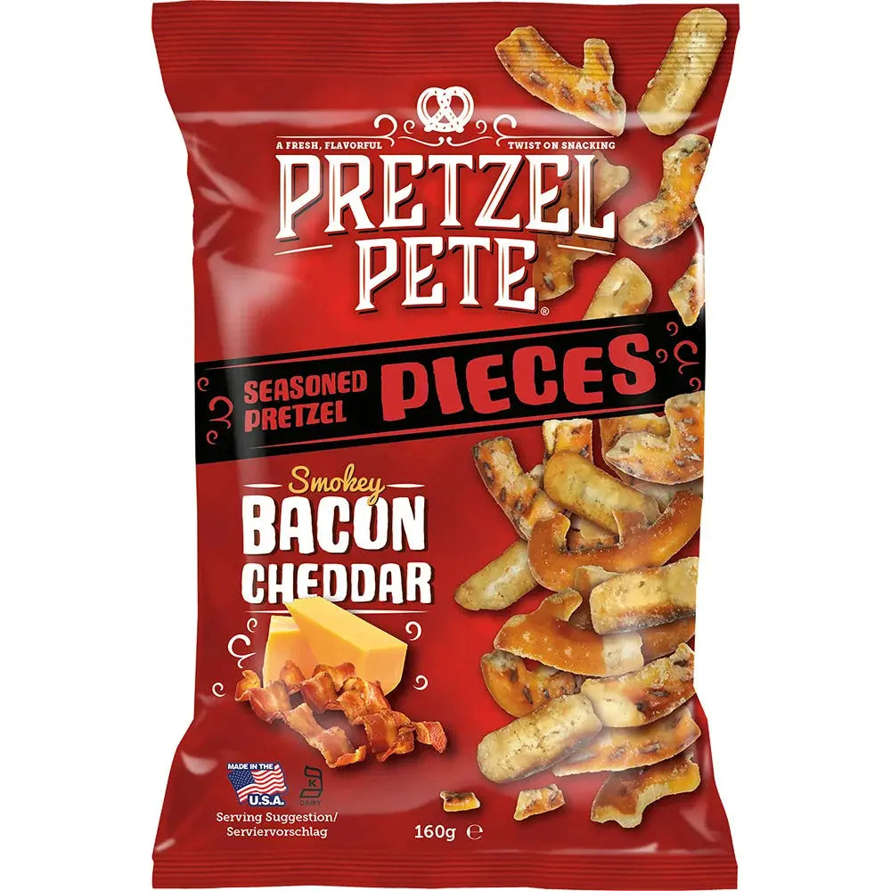 Crvena vrećica pereca s dimljenom slaninom i cheddar sirom, 160 g